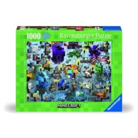 Ravensburger - Puzzle provocarea Minecraft 1000 piese design nou Ravensburger - 1
